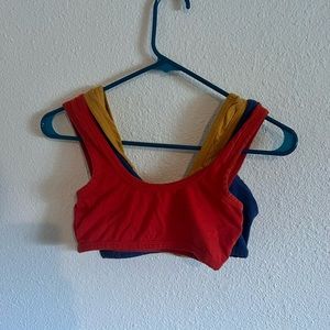 Lot of 3 ARQ wide strap bras size small